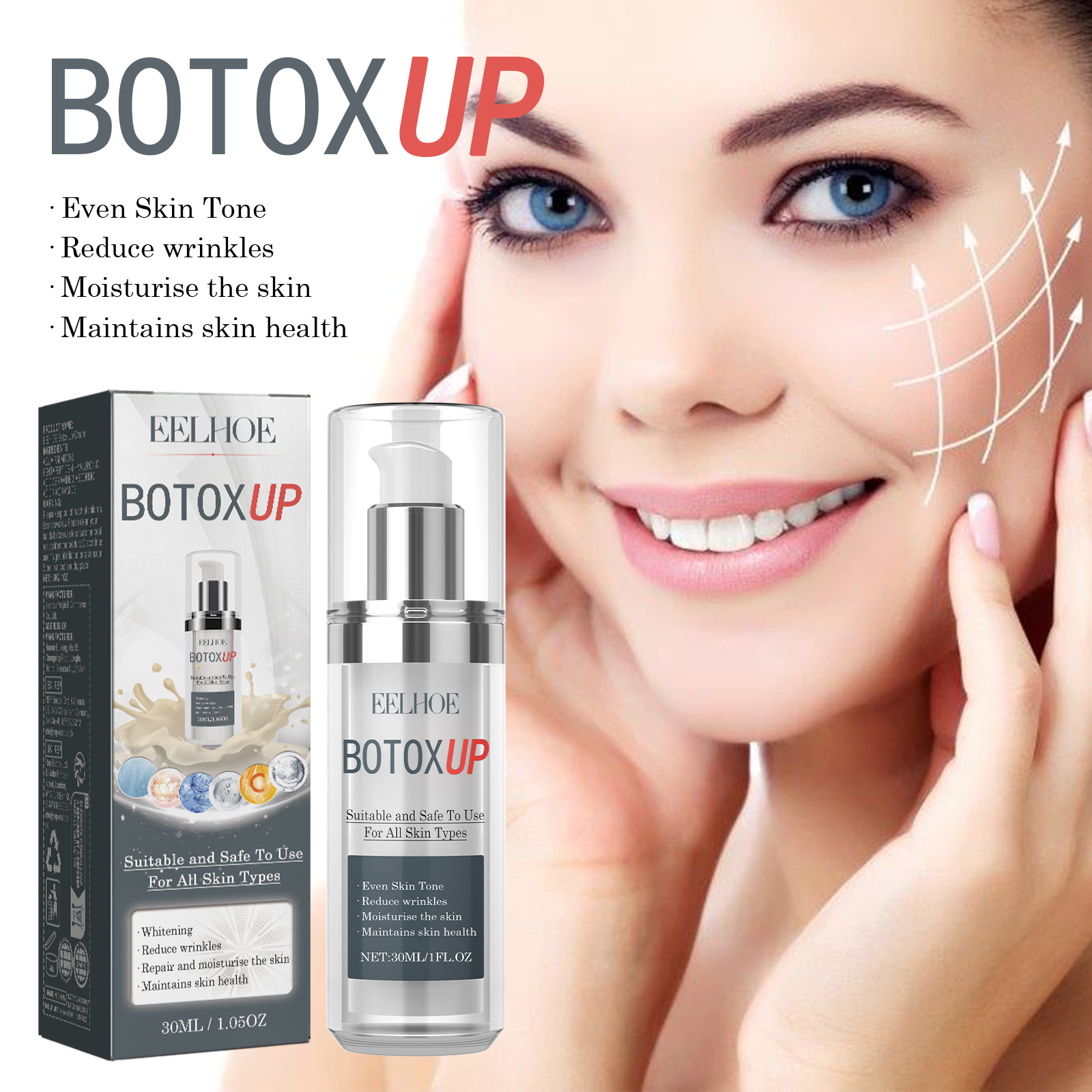 EELHOE Anti-Aging Cream, Reduces Fine Lines On The Face With Line Repair, Firming And Moisturizing Skin Anti-Wrinkle Cream_voghion.com