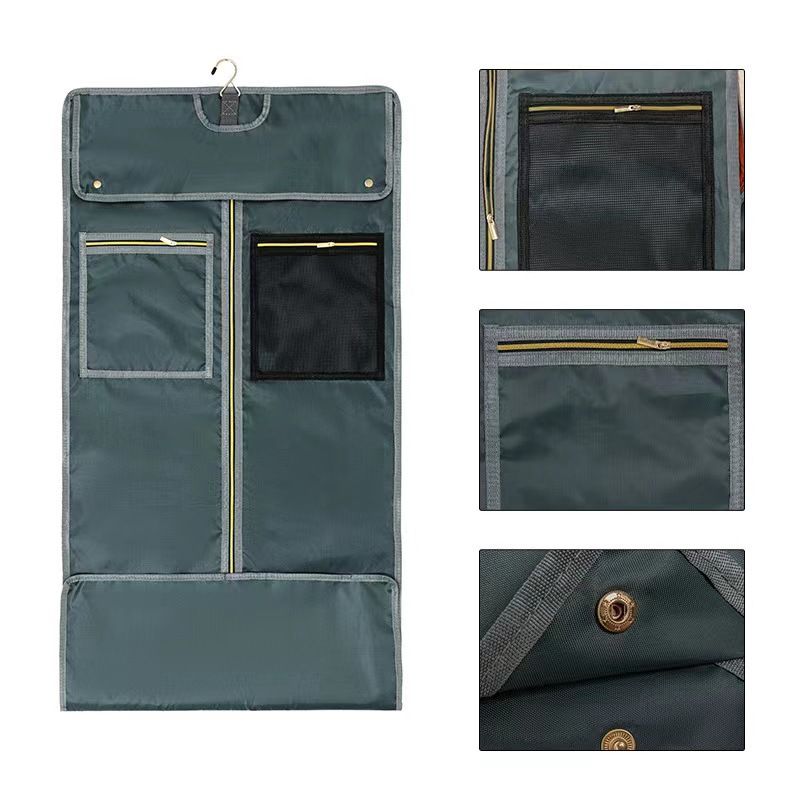Reiseanzug, umwandelbare Kleidung, faltbare Aufbewahrung, hängende Kleidertasche, Umhängetasche und drehbarer Rucksack_voghion.com
