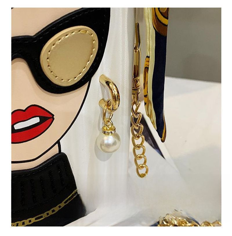 2023 grenzüberschreitende neue Box-Dinner-Tasche personalisierte Nischen-Graffiti-Handytasche Retro-Kette Handytasche_voghion.com