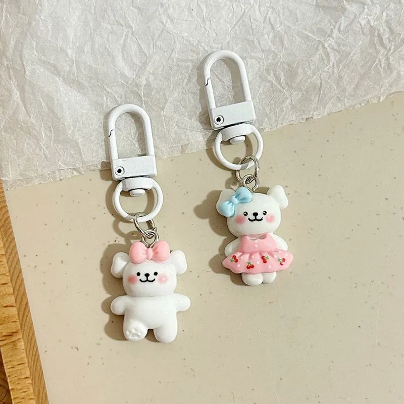 Cartoon Puppy Sleutelhanger Schattige Vlinder Knoop Liefde Overalls Kersenrok Hond Sleutelhanger Hanger Rugzak Bedels Auto Tas Cadeaus_voghion.com