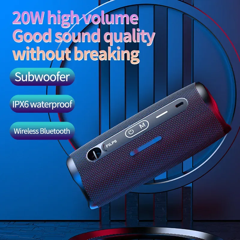 Flip6 BT Wireless Bluetooth Mini Speaker Outdoor Stereo Charge Music Waterproof Portable Speakers With Powerful Sound_voghion.com
