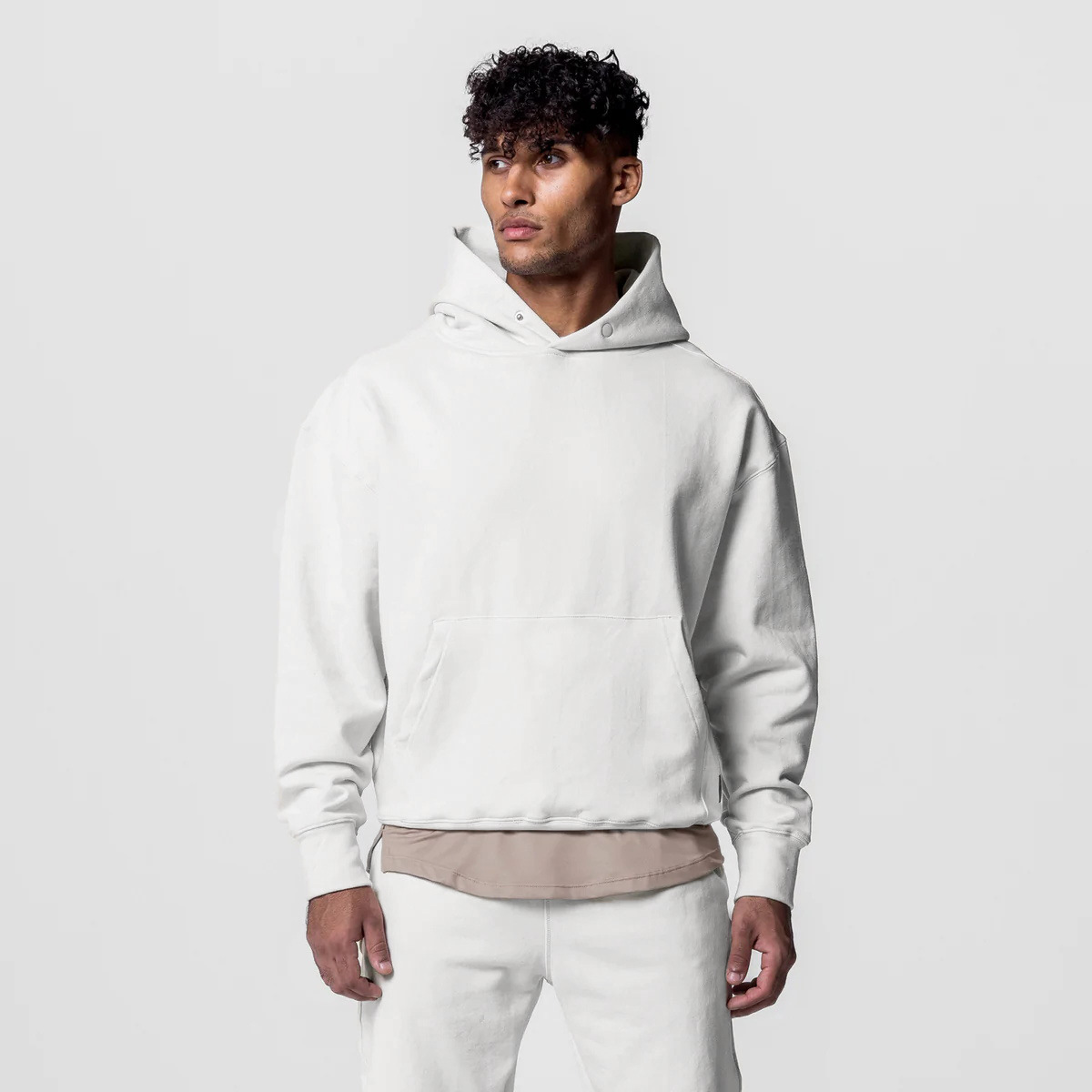 Set di pantaloni da corsa fitness da uomo in due pezzi per sport e tempo libero in cotone_voghion.com
