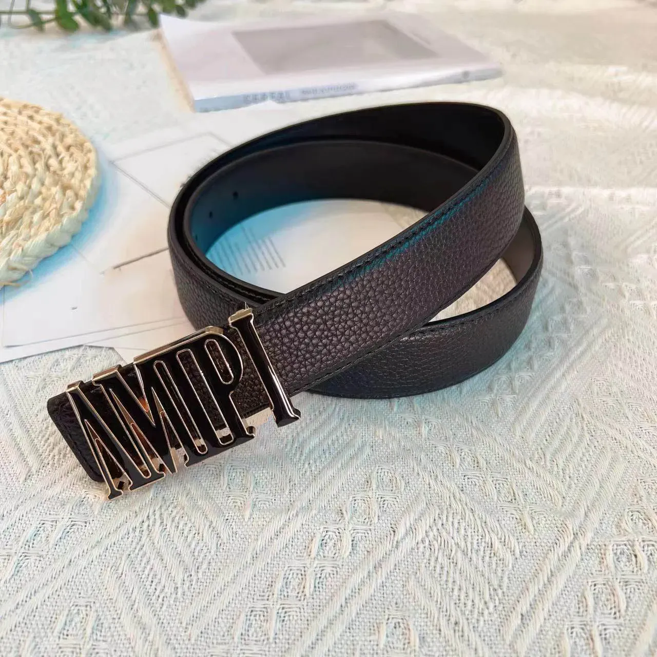Cintura di marca da uomo con lettere di marca Cinture per donna Moda Cinture con fibbia Sier Cintura classica da ufficio Larghezza regali_voghion.com