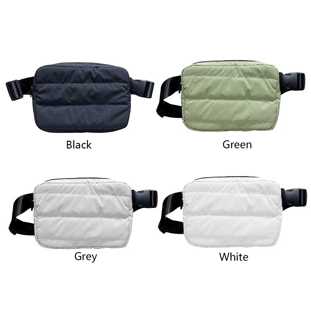 Women Fanny Pack Large Capacity Fashion Waist Solid Color Shoulder Adjustable Strap Lightweight Stylish Satchel Bag_voghion.com