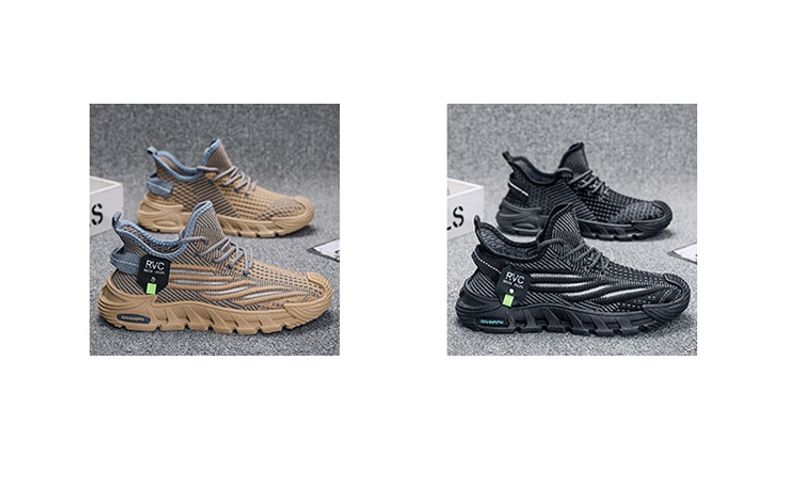 Trendy Casual Flyknit Mesh Herrenschuhe Sommer Neue atmungsaktive leichte Laufschuhe_voghion.com