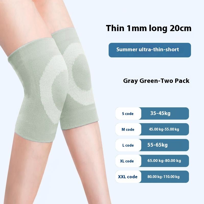 Summer thin nylon warm for sports joint windproof elderly air-conditioned room cotton knee with circular leg pads_voghion.com