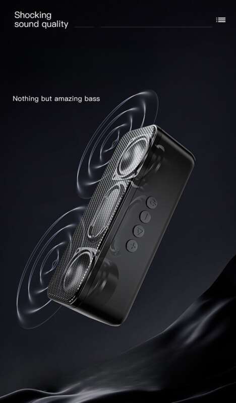 【 Kolekce 846 lidí 】 Modrý nabíjecí Bluetooth reproduktor Yue A62 s vysokou hlasitostí, subwooferem, mikrofonem a dlouhým..._voghion.com