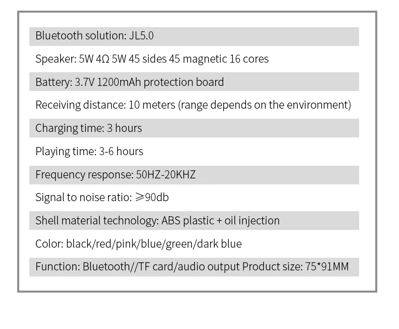 Mini Bluetooth-høyttaler trådløs bærbar utendørs subwoofer med stort volum radio stemmeassistent musikkspiller_voghion.com