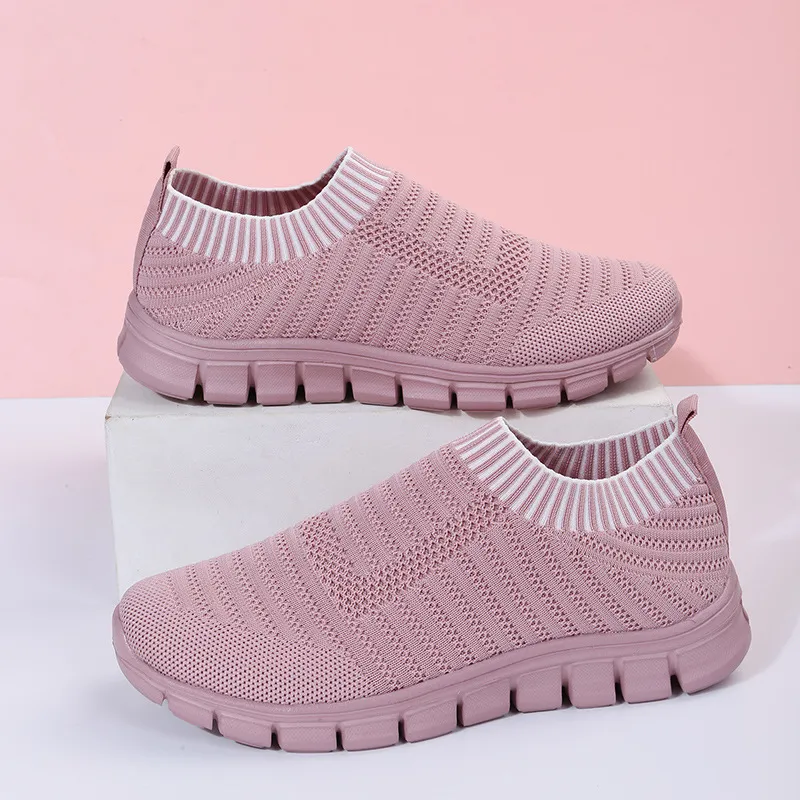 Sneakers da camminata donna traspiranti con suola platform_voghion.com