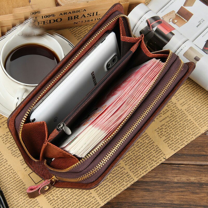 Baellerry neue business casual lange brieftasche männer kupplung doppel-reißverschluss kupplung tasche hersteller großhandel_voghion.com