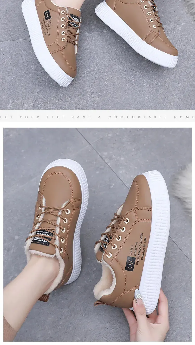 Sneakers platform donna invernali, scarpe sportive calde lacci_voghion.com