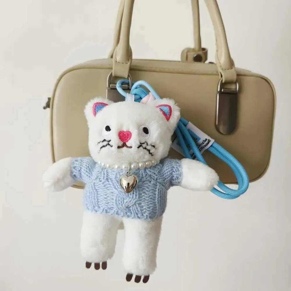 Breloc de pluș cu pisică Kaii de 15 cm, pandantiv pentru chei auto, decorare pentru păpușă și fete, accesorii pentru geantă Y241121_voghion.com