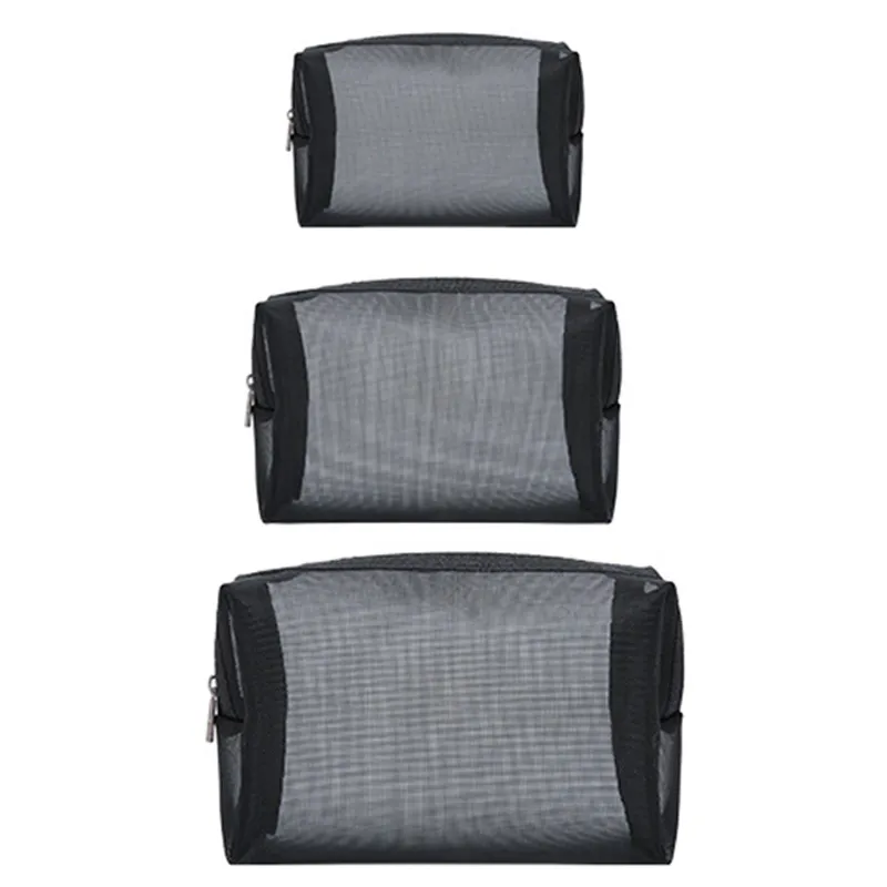 Tragbare Mesh-Kosmetiktasche für Frauen, Reise-Reißverschluss, Make-up, transparente Kosmetik-Organizer, Wasch- und Toilettenartikel, Schönheits-Aufbewahrungstasche_voghion.com