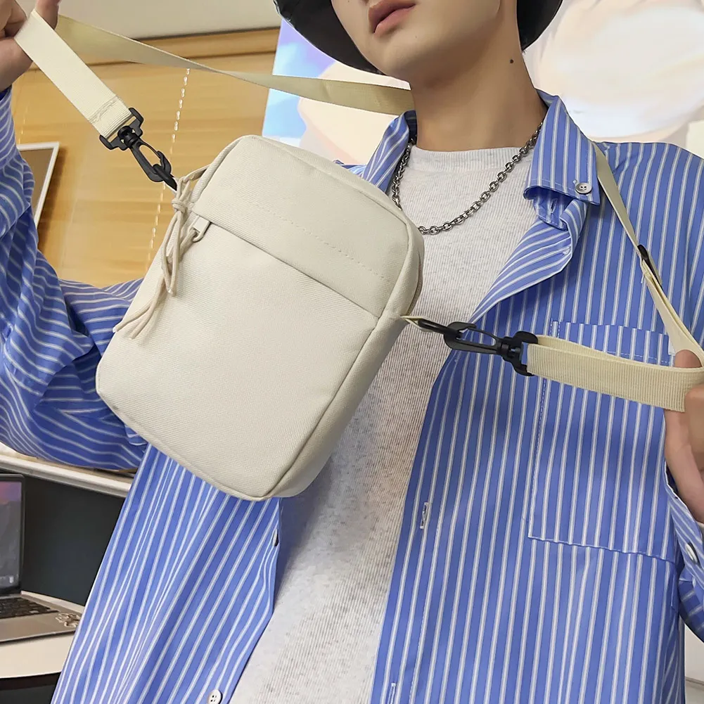 Ladies Fashion Square Sling Handbags Portable Elegant Solid Color Adjustable Strap Simple For Weekend Vacation_voghion.com