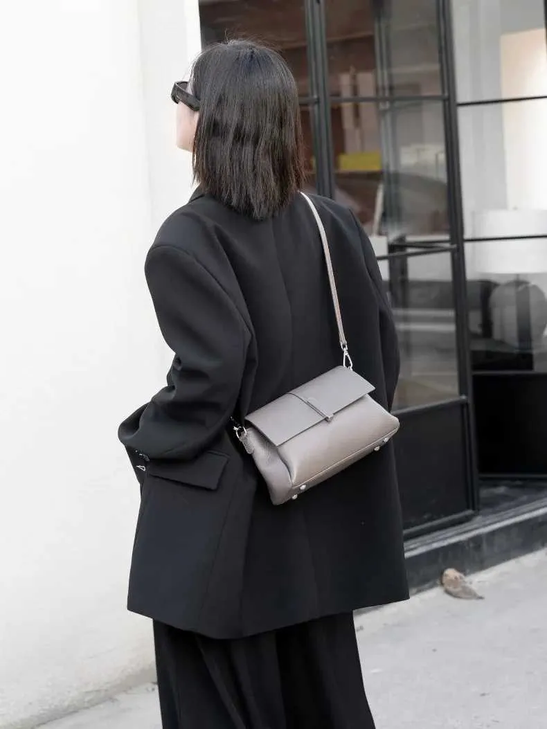 Women's Leather Crossbody Bag, Elegant Versatile Shoulder Bag_voghion.com