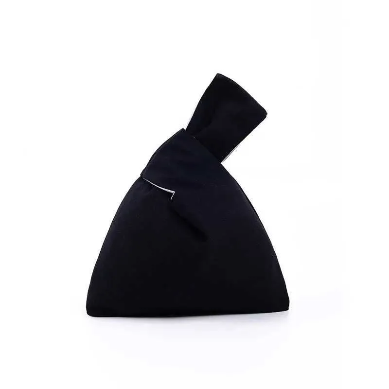 Borsa da shopping leggera riutilizzabile ecologica in cotone Wens Knot Wrist, porta monete Y241106_voghion.com