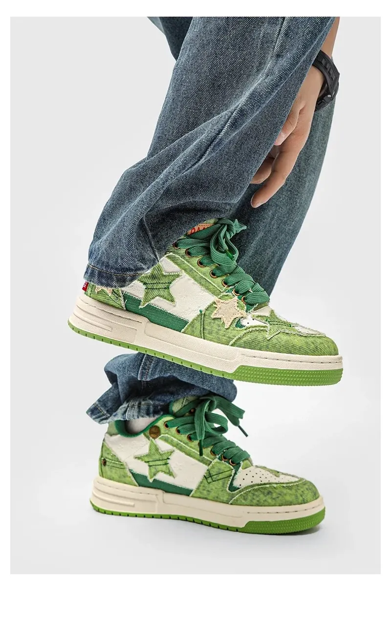 Modische Basketball-Sneakers: bequeme Casual-Sportschuhe mit weichen Sohlen_voghion.com