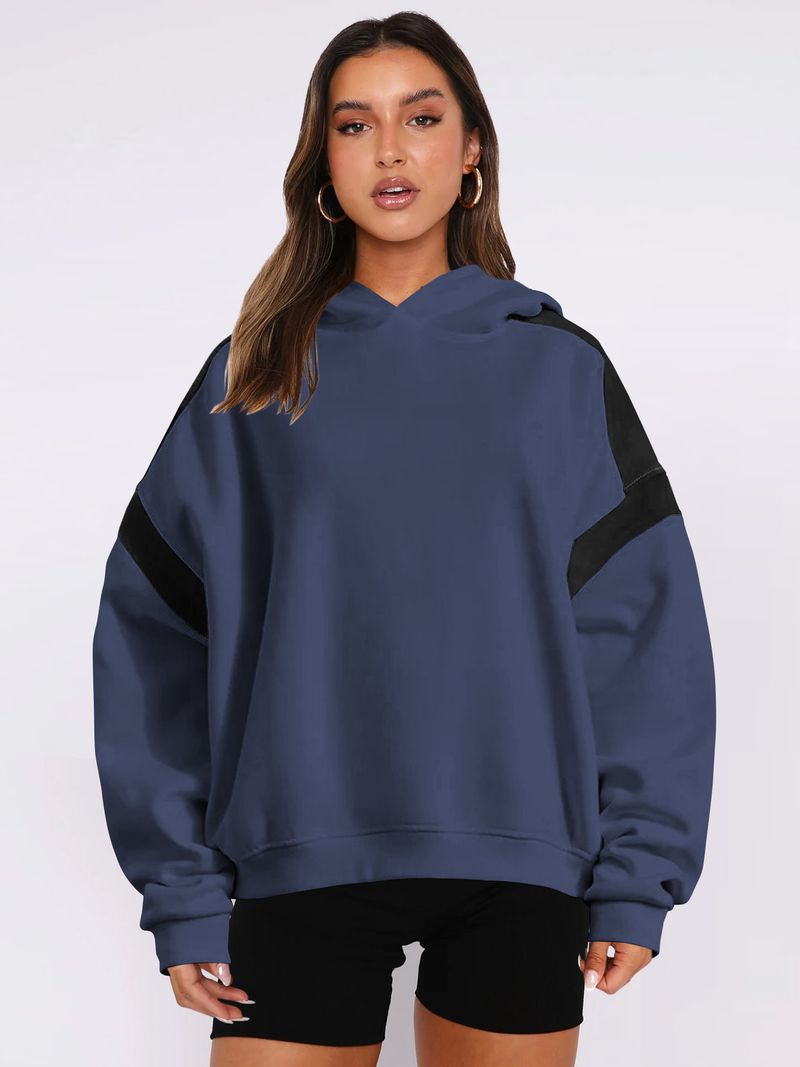 Women's Clothing contrast color drop shoulder high-end_voghion.com