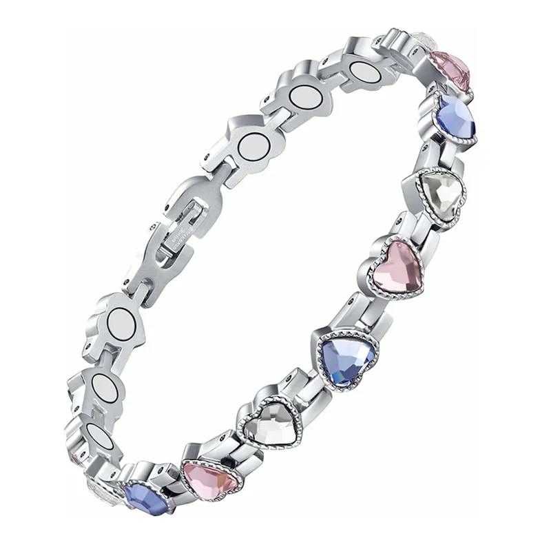 Mode Liebe Würfel Zirkonia Gewicht Verlust Energie Magnet Armband frauen Paar Schmuck_voghion.com
