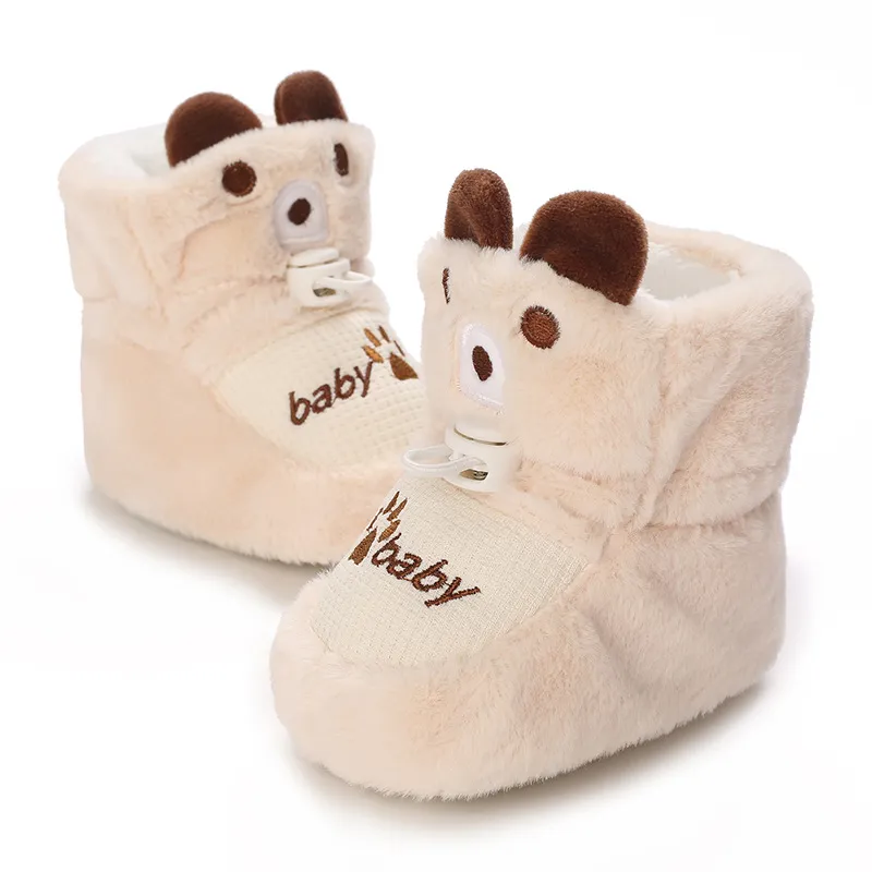 Chaussons bébé doux antidérapants pour l'hiver bottines bébé_voghion.com