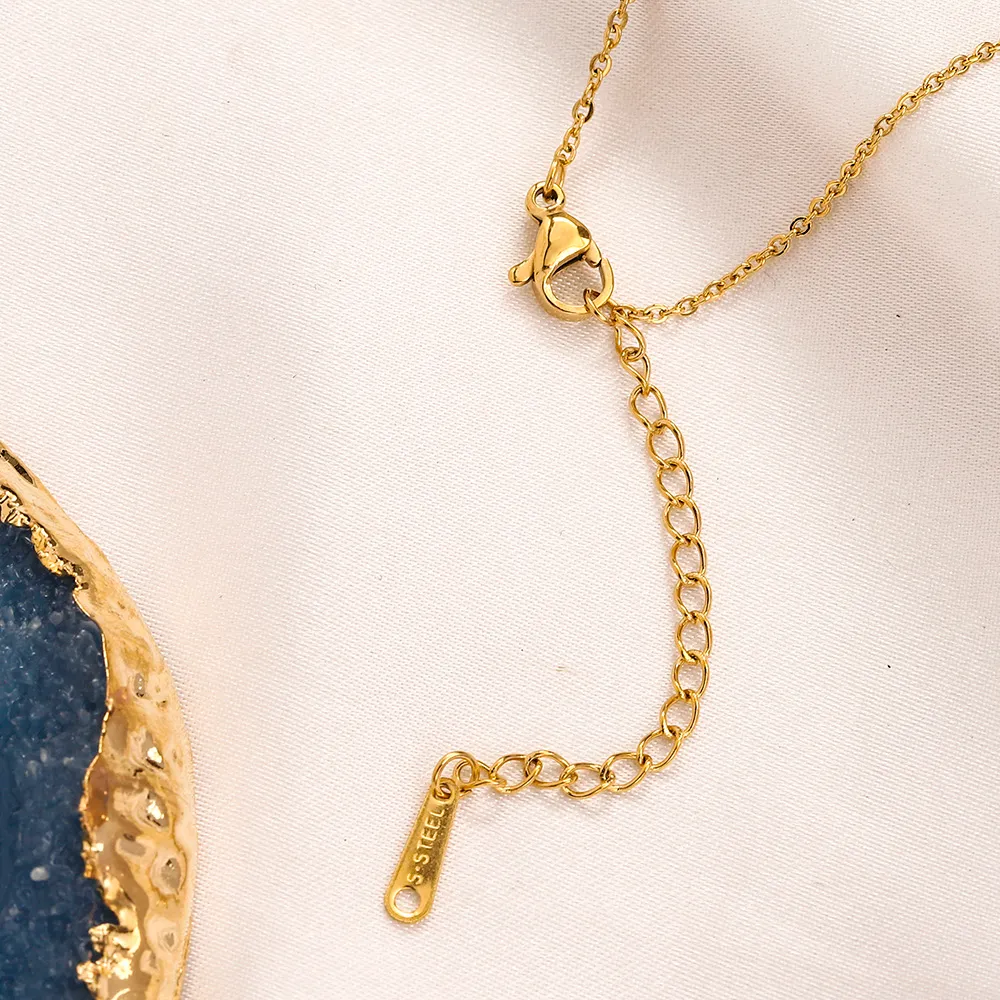 Brand Designer Lock Gold Plated Women monogram Love Romantic Jewelry Necklace Simple Charm Gift Chain Wedding Party_voghion.com