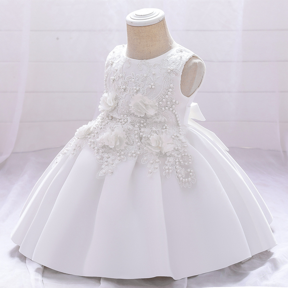 Robe de princesse à perles pour petites filles, costume de fête d'anniversaire, nouvelle collection_voghion.com
