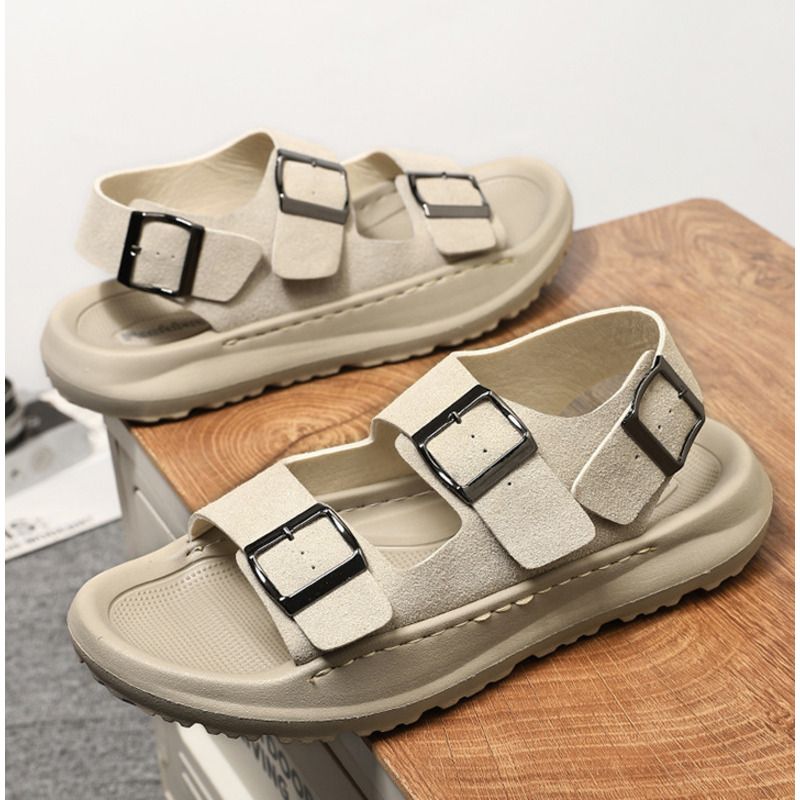 Nye herresandaler til sommer og fritidssko, strandsko, store størrelser_voghion.com