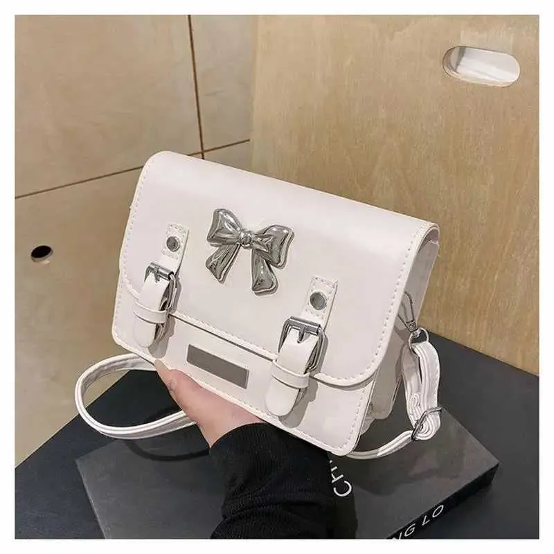 Kleine quadratische Tasche für Damen 2024 Neue Frühjahrs-/Sommermode süße Mädchenschleife personalisierte Pendel-Einzelschulter-Umhängetasche_voghion.com