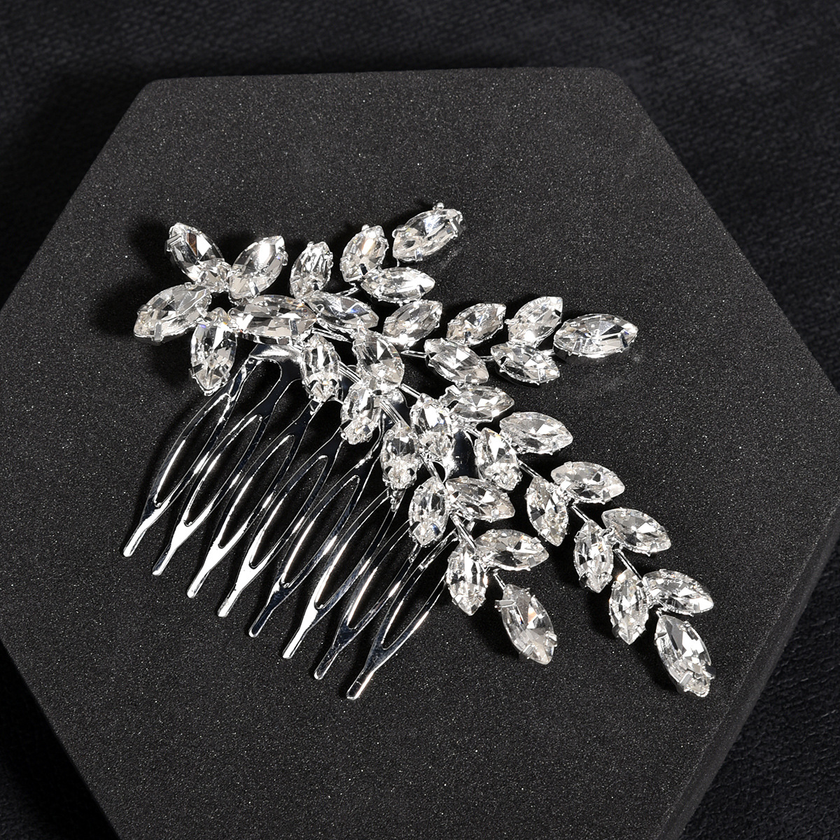 Pettine per capelli con strass Mailang, piccolo copricapo da sposa scintillante, accessori e trucco, spedizione gratuita, accessori per abiti, pettine per capelli per l'ospite di compleanno_voghion.com