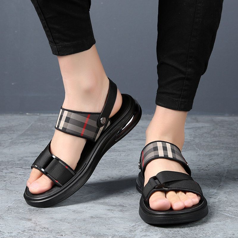 Sandals for men's beach summer outdoor sports sandals, slippers, casual shoes, new full foot air cushion sole, non slip_voghion.com