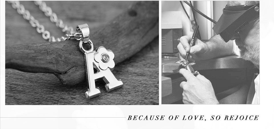My Shape Collana con iniziali e nome per bambine, in lega di cristallo, con ciondolo a forma di fiore con alfabeto dalla A alla Z, gioielli per bambini_voghion.com