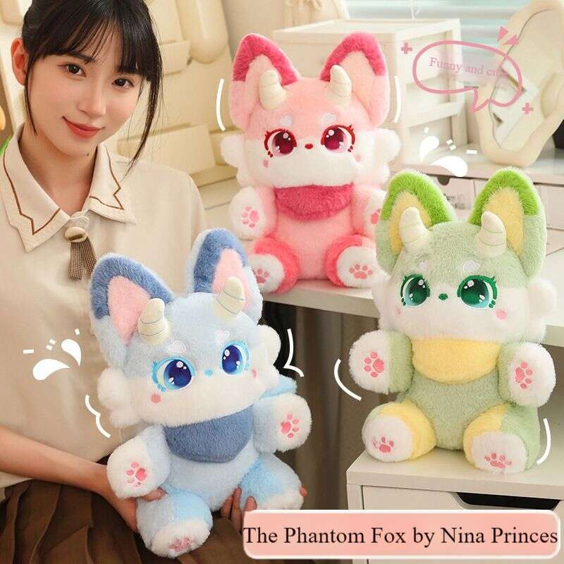 【 Hot Selling 1130 Pieces In 30 Days 】 Cute Phantom Beast Nina Fox Girl Sleeping Plush Toy Cloth Doll Birthday Gift_voghion.com