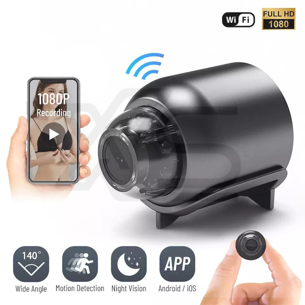 Mini kamera 1080P HD WiFi Domači monitor Notranja varnost Varnostni nadzor Nočni vid_voghion.com