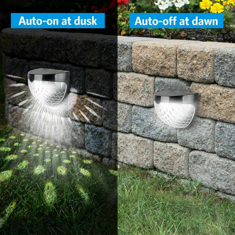 Lampă solară LED pentru exterior, lămpi de perete, lămpi de grădină cu energie, lampă solară impermeabilă pentru gard, decorațiuni de Crăciun, feston, lumină LED_voghion.com