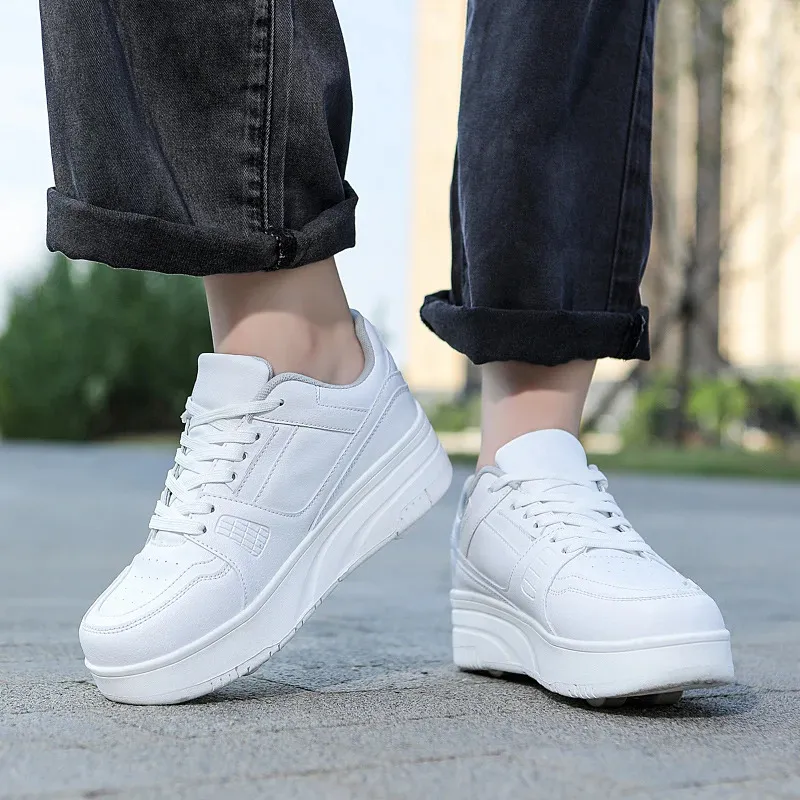 Ine Skates Athletic Roller Snickers s kolesi Otroški rolerji Modni športni čevlji za deklice in fante_voghion.com