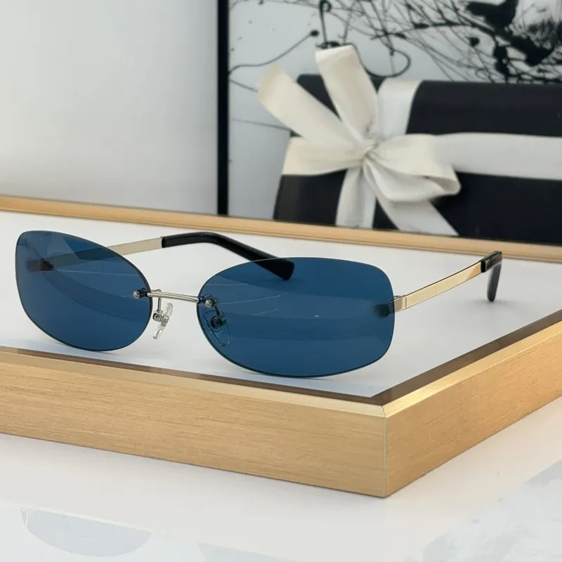 CH71560 Meistverkaufte Designer Polarisierte Modische Nylon Linsen Custom Vintage Retro Gold Sonnenbrille Randlose Metall_voghion.com