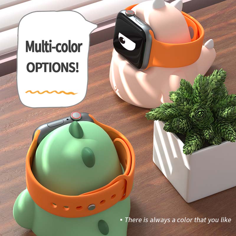 Silicone Charger Stand Holder Station Dock For Watch Series 45/44/42/41/40/38mm iWatch 7/6/SE/5/4/3/2/1_voghion.com