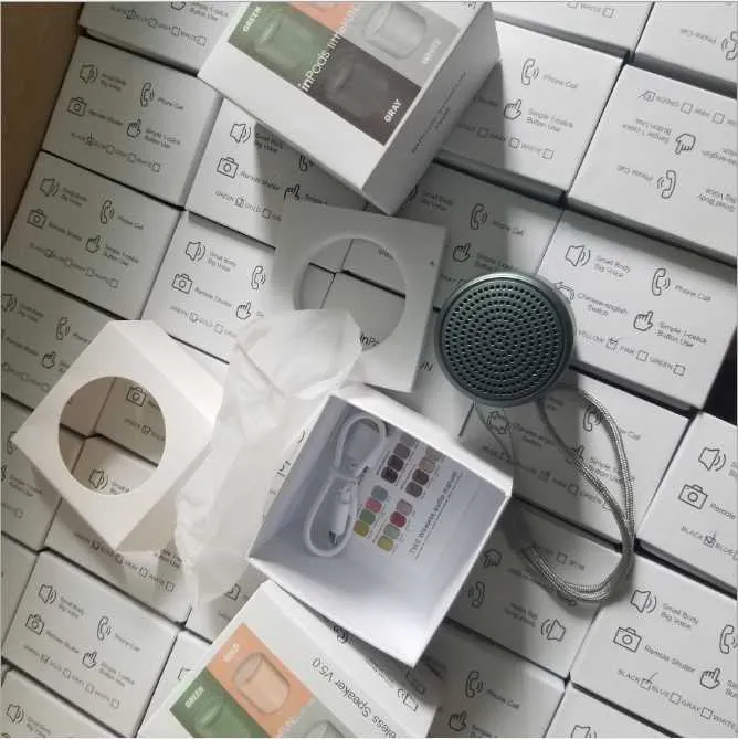 Aron 16 Renkli Kablosuz V5.0 Bluetooth Hoparlör Taşınabilir Akıllı Ses Kutusu TWS Stereo Müzik Subwoofer Desteği TF Kartı_voghion.com