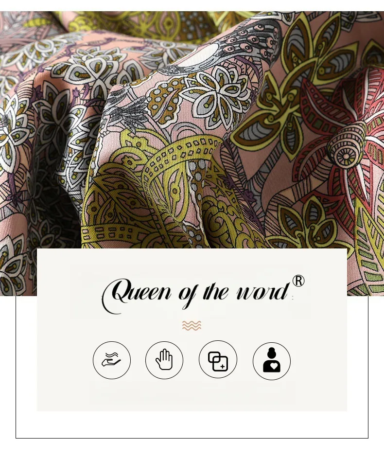 queen Of The Word 2 European Oversized Polka Dot Printed Women's Scarves With Scarf Buttons - Smooth Mulberry Silk_voghion.com