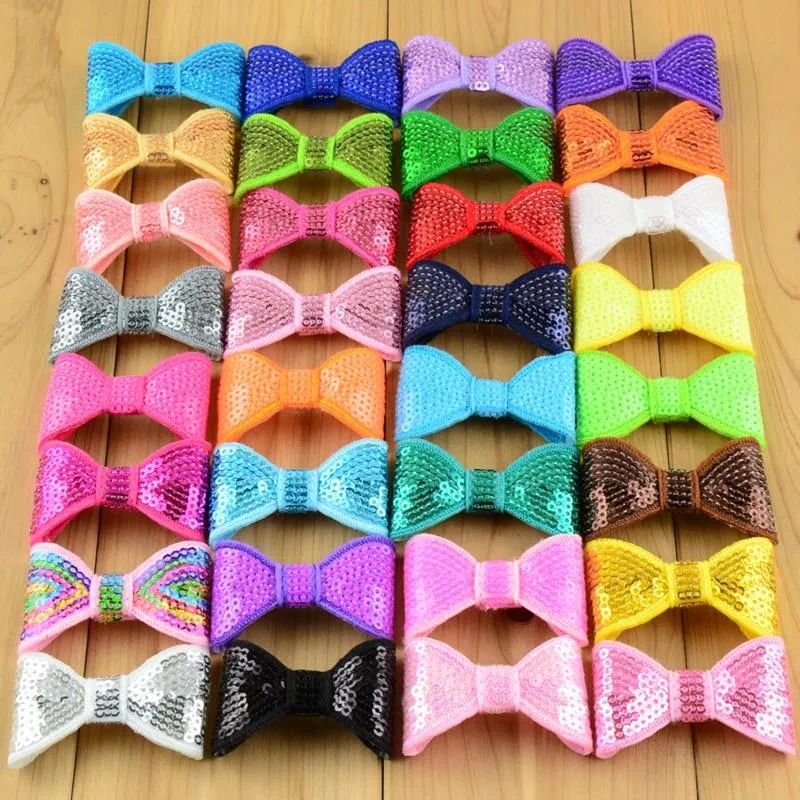 Fiocchi per capelli con paillettes ricamati per fasce_voghion.com