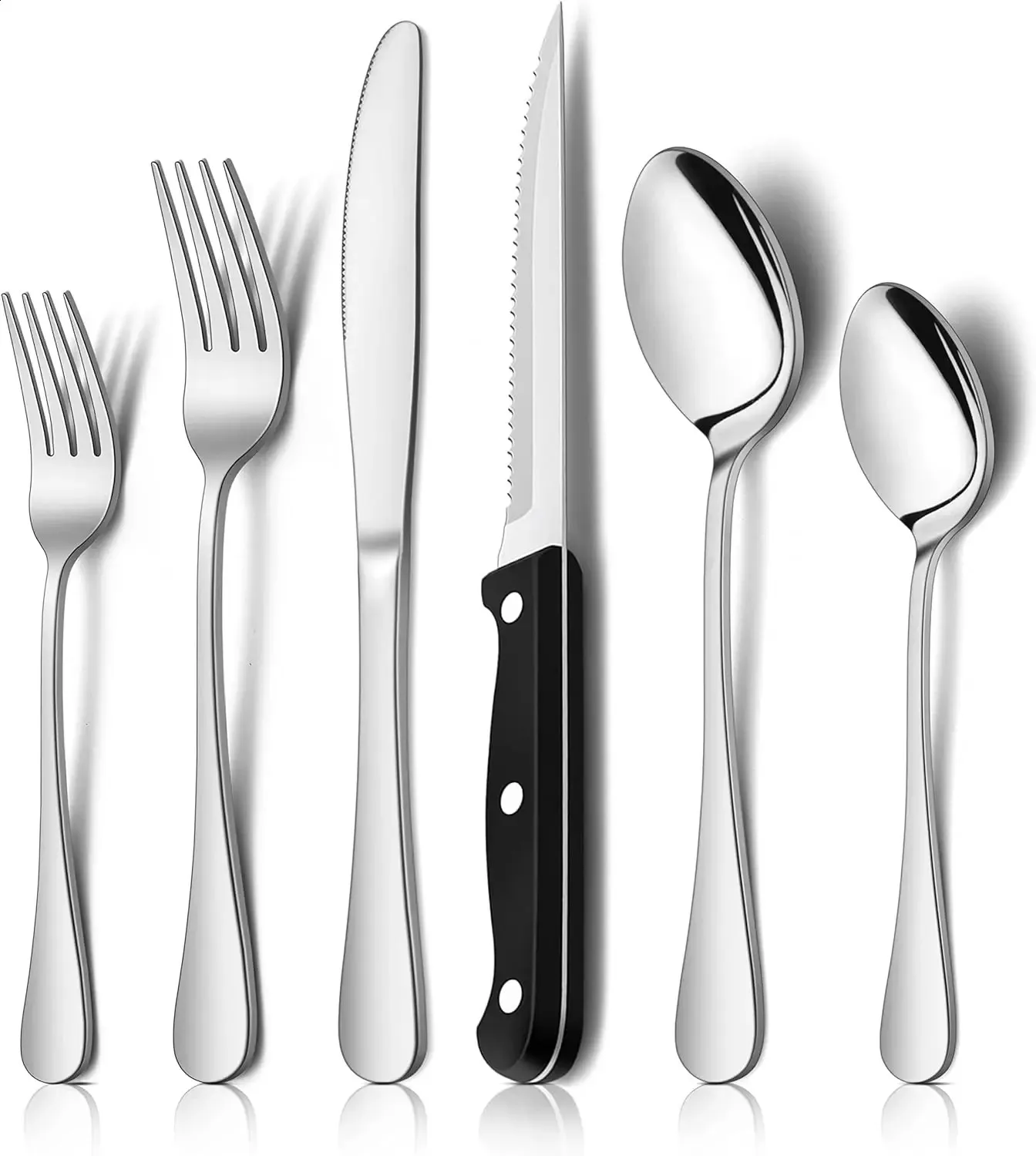 24-Pc Flatware - Steak Knife|4-Person Set|240826 EU_voghion.com