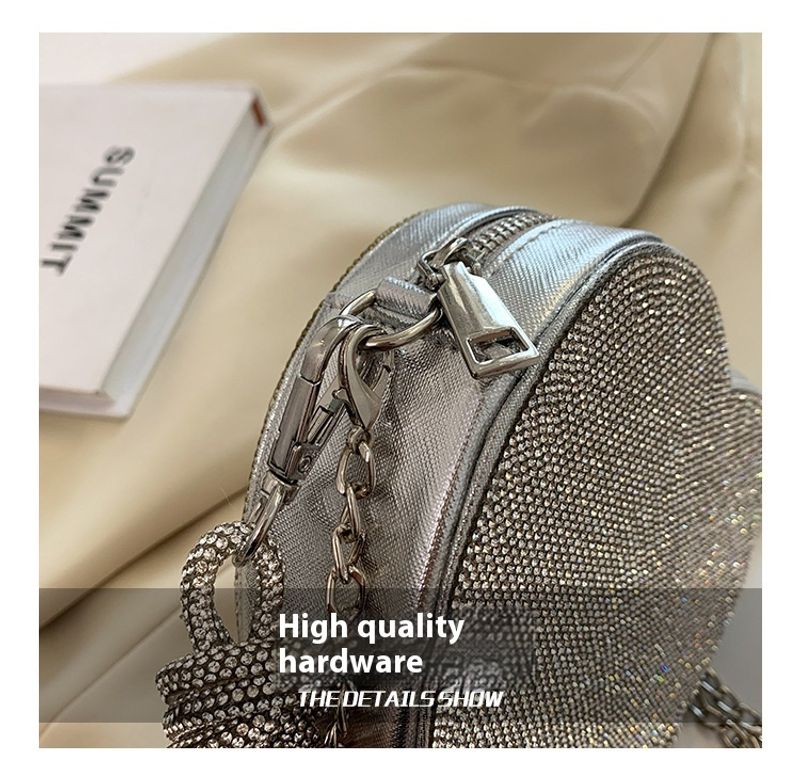 Andralyn Modische Love Modische, vielseitige Umhängetasche 2024 Neue Taschen Bankett Diamond Unterarmtasche für Damen_voghion.com