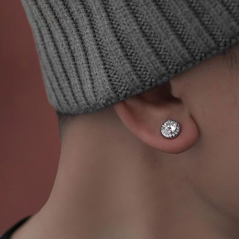 Magnetic men's trendy clips without ear holes for women's magnetic suction earrings_voghion.com