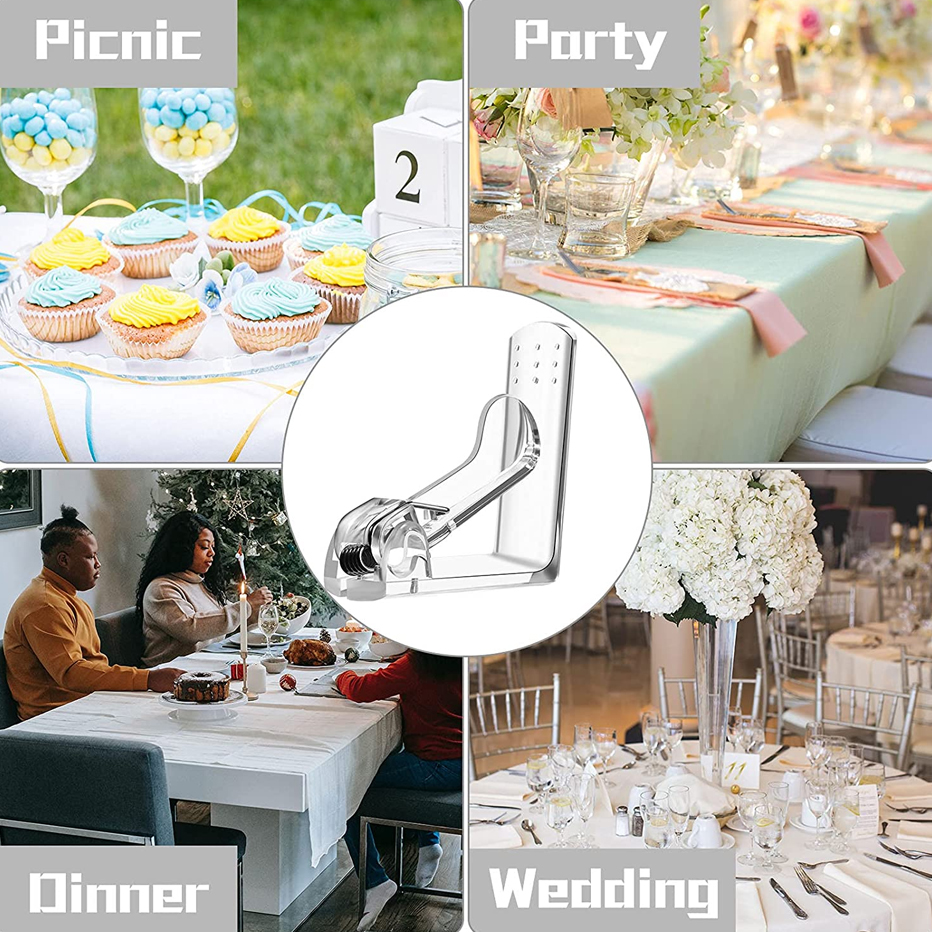 4 stücke Transparent Tischdecke Clips Halter Anti-Rutsch Tisch Abdeckung Klemmen Multi-funktion Party Hochzeit Tischdecke Clip Tuch Klemme_voghion.com