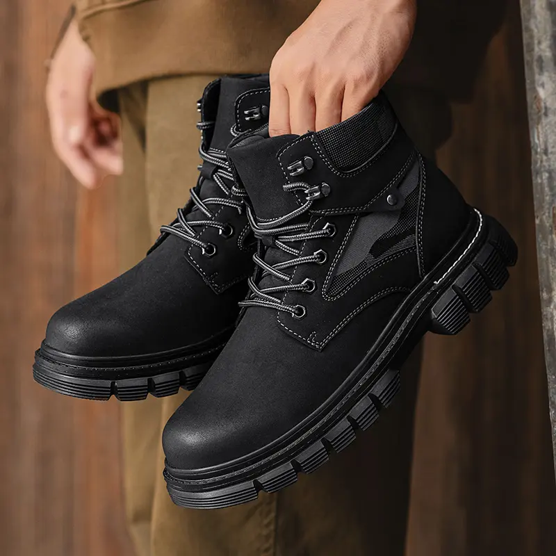 Scarpe sportive da uomo antiscivolo per esterni, scarpe casual con plateau, scarpe da papà rialzate, scarpe alla moda_voghion.com