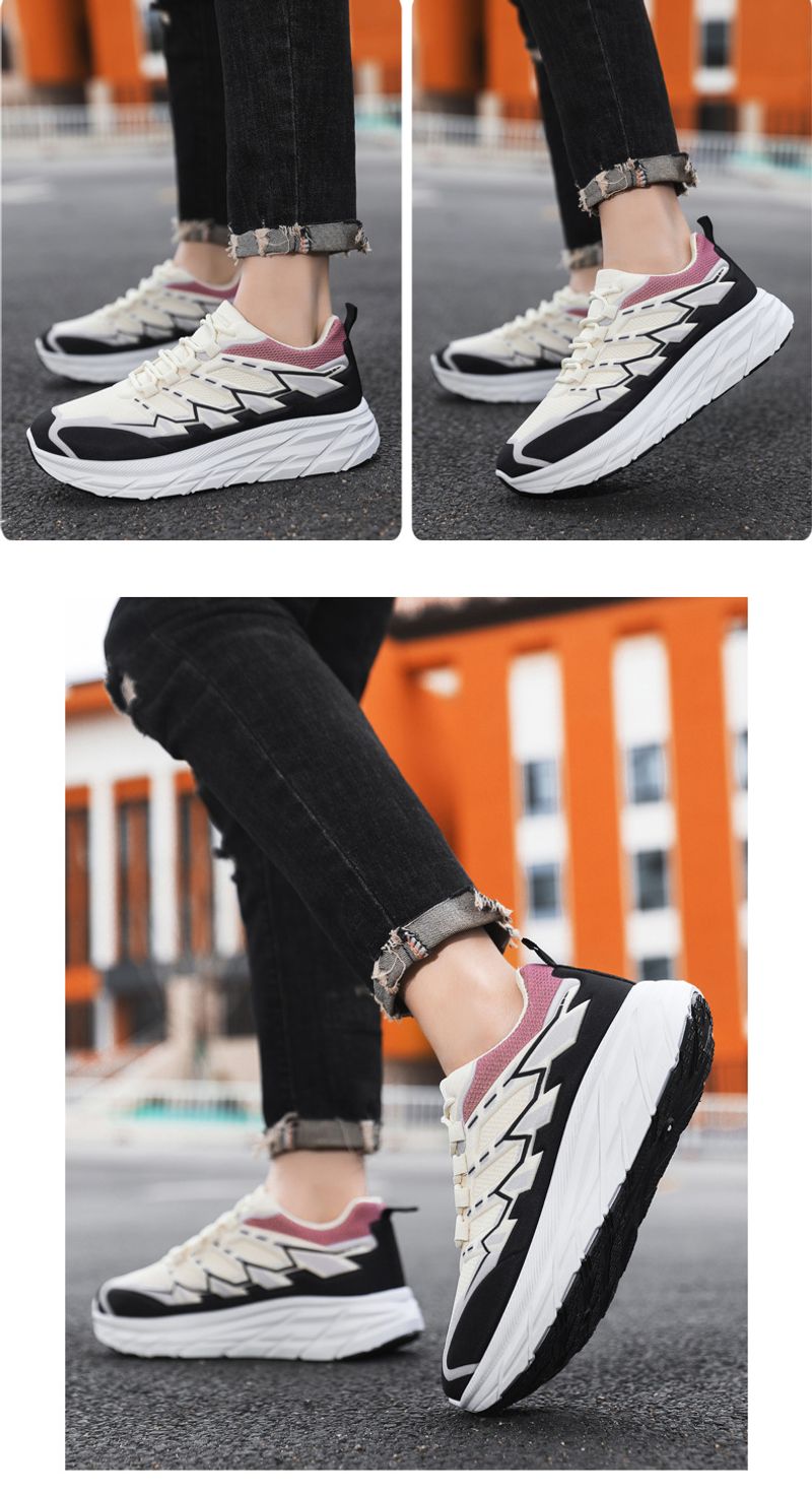 Frühling Neue 2024 Outdoor Bergsteigen Herren Freizeit Sport Leichte Laufschuhe Atmungsaktiv Dicke Sohle Papa Schuhe_voghion.com