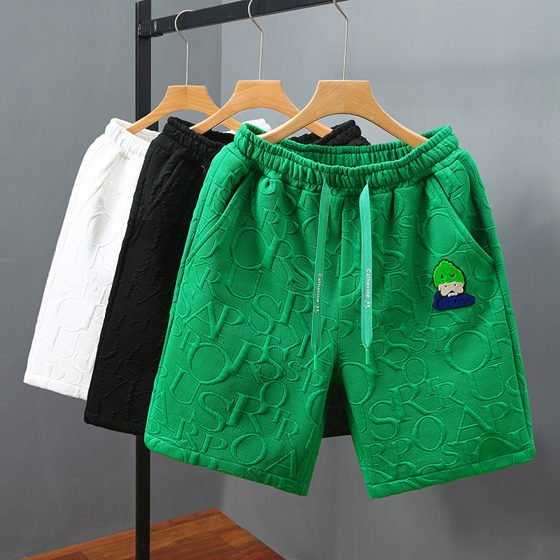 Shorts Herren Waffel Casual Vielseitige Capris, Neuer Trend, Lockere Sommer-Strandhose für Draußen_voghion.com