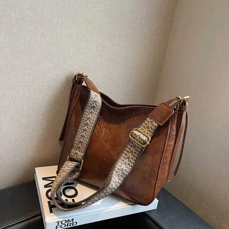 Damen Große Kapazität All-Match Tote Crossbody Stilvolle Tasche für Arbeit SchuleC241216_voghion.com