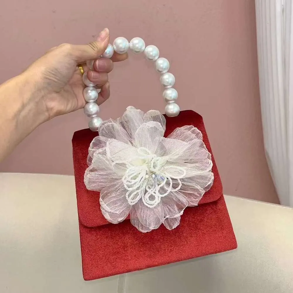 Elegant Beaded Square Clutch Bag Handbag And Shoulder Bag Set_voghion.com