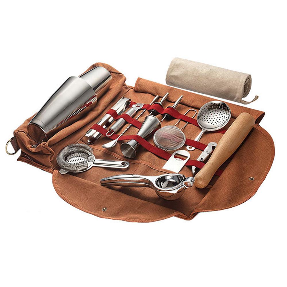 Borsa portautensili portatile in tela per bar, borsa da viaggio professionale per barista, borsa portaoggetti per set da vino e shaker per cocktail_voghion.com